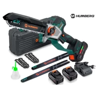 HUMBERG Akumulatorska lančana pila HM-437 21 V 850 W vodilice 8" i 10" 2 baterije